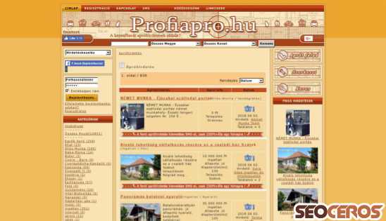 profiapro.hu desktop obraz podglądowy