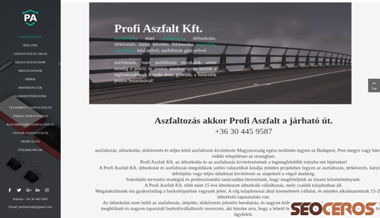 profiaszfalt.hu desktop előnézeti kép