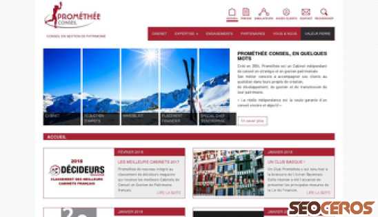 promethee-conseil.com desktop náhľad obrázku