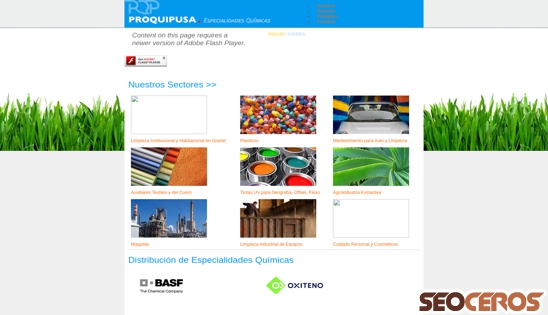 proquipusa.com desktop anteprima