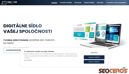 proweb-slovakia.sk desktop náhľad obrázku