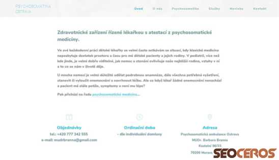 psychosomatikaostrava.cz desktop förhandsvisning