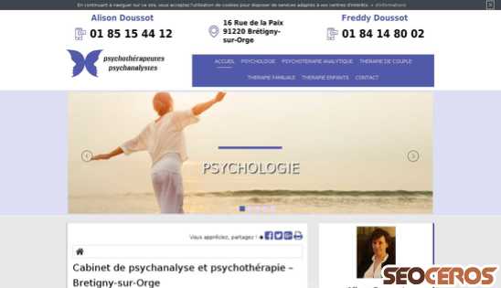 psychotherapeute-doussot.fr desktop náhľad obrázku