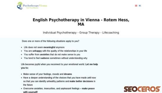 psychotherapy-vienna.com desktop preview