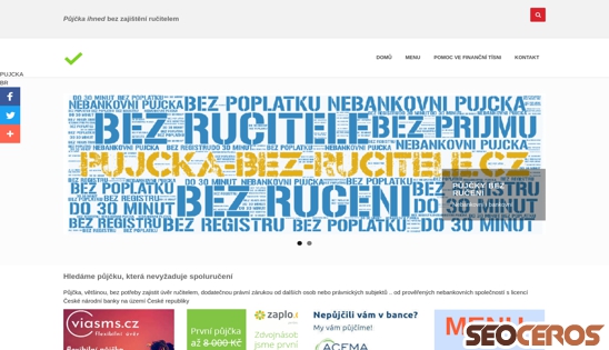 pujcka-bez-rucitele.cz/index-svg.html desktop 미리보기