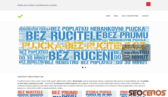 pujcka-bez-rucitele.cz/pujcka-ihned-bez-rucitele-menu.html desktop náhled obrázku