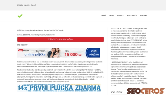 pujcka-bez-rucitele.cz/pujcka-ihned-bez-rucitele-soscredit.html desktop náhled obrázku