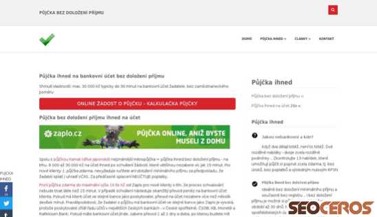 pujcka-pujcky-ihned.cz/itest.html desktop előnézeti kép