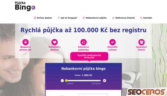 pujckabingo.cz desktop náhľad obrázku