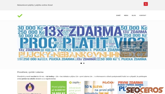 pujcky-nebankovni-ihned.cz/index.html desktop előnézeti kép