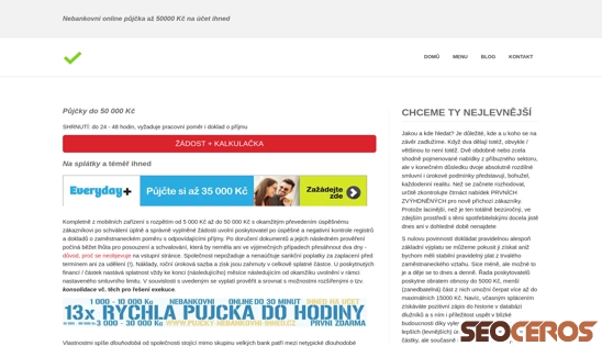 pujcky-nebankovni-ihned.cz/pujcky-ihned-edplus.html desktop előnézeti kép