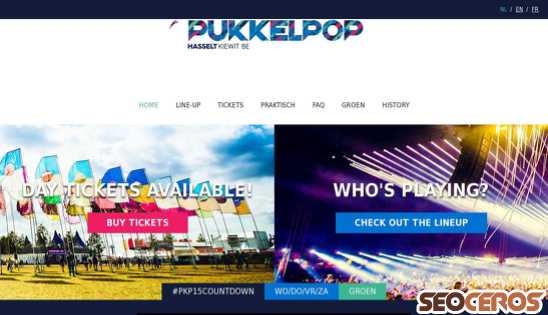 pukkelpop.be desktop náhľad obrázku