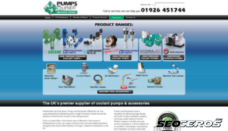 coolant-pumps.co.uk desktop előnézeti kép