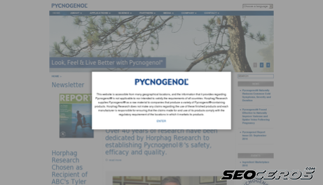 pycnogenol.co.uk desktop obraz podglądowy
