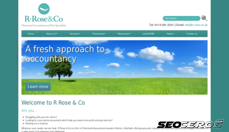 r-rose.co.uk desktop prikaz slike