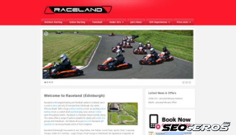 raceland.co.uk desktop förhandsvisning