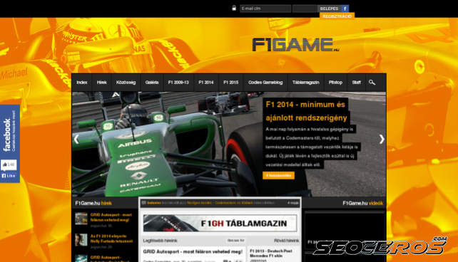 racingzone.hu desktop náhled obrázku