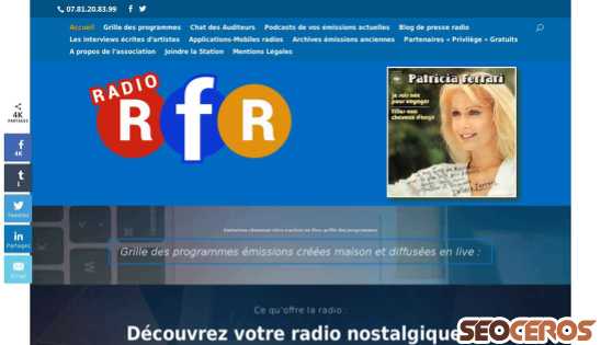 radiorfr.fr desktop náhled obrázku