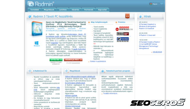 radmin.hu desktop előnézeti kép