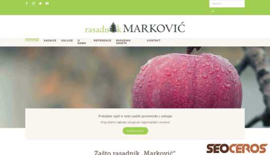 rasadnik-markovic.rs desktop preview