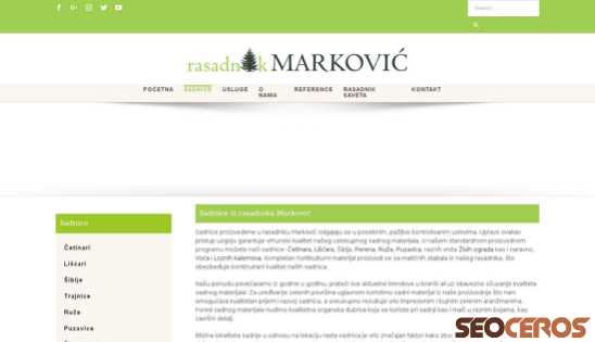 rasadnik-markovic.rs/sadnice desktop előnézeti kép