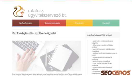 ratatosk.hu desktop előnézeti kép