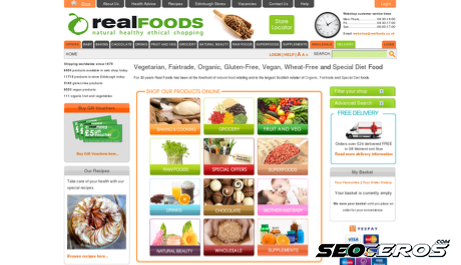 realfoods.co.uk desktop Vorschau