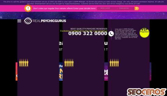 realpsychicgurus.co.uk desktop preview