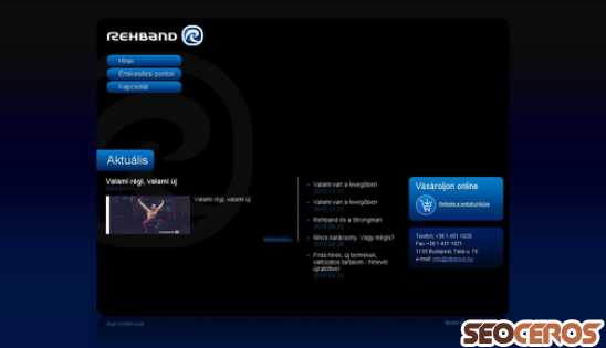 rehband.hu desktop előnézeti kép
