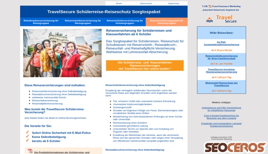 reisegruppen-versicherung.de/schuelerreise-reiseschutzpaket.html desktop előnézeti kép