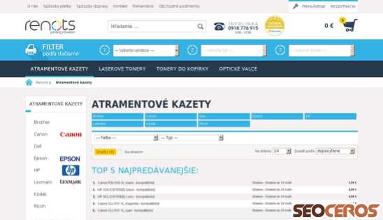 renots.sk/atramentove-kazety desktop anteprima