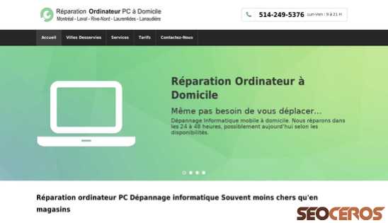 reparation-ordinateur-domicile.com desktop obraz podglądowy