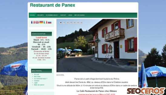 restaurantdepanex.ch desktop náhľad obrázku