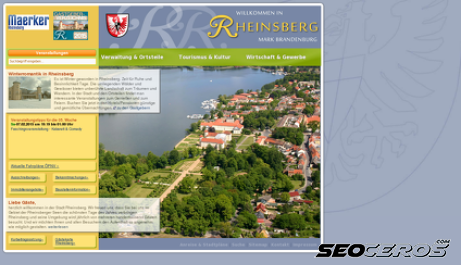 rheinsberg.de desktop előnézeti kép