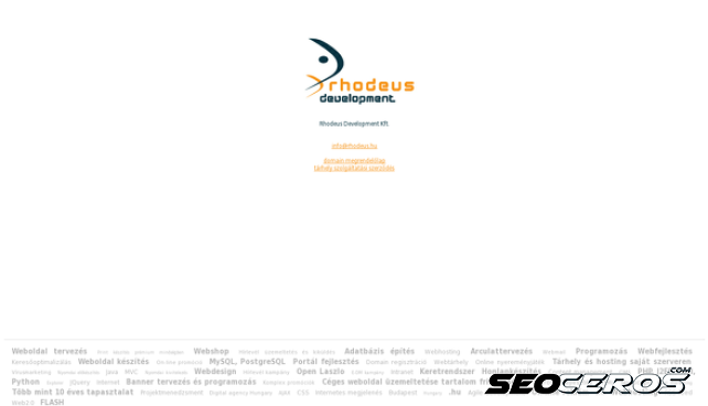 rhodeus.hu desktop előnézeti kép