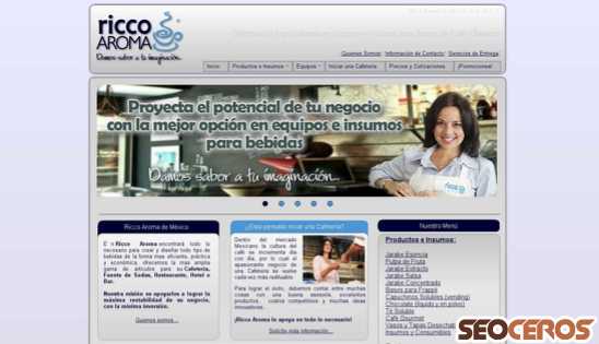riccoaroma.com.mx desktop previzualizare