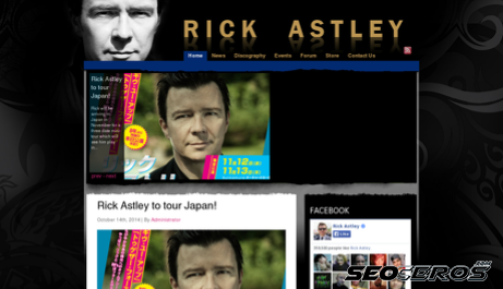 rickastley.co.uk desktop náhled obrázku