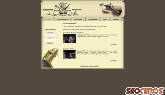 riedl.hu desktop obraz podglądowy