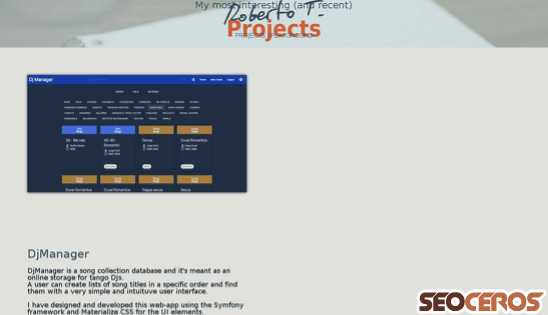 roberto-tucci.it/projects desktop náhľad obrázku