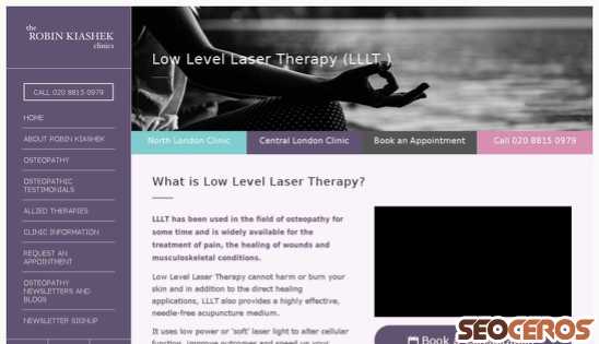 robinkiashek.co.uk/allied-therapies/low-level-laser-therapy-lllt desktop előnézeti kép