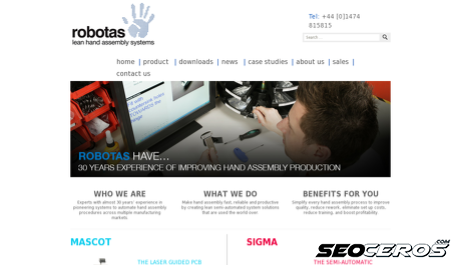 robotas.co.uk desktop förhandsvisning