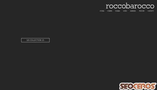 roccobarocco.it desktop náhled obrázku