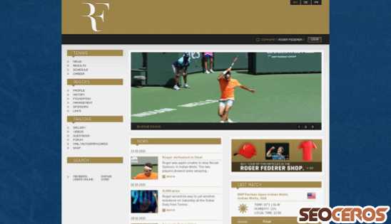 rogerfederer.com desktop náhľad obrázku