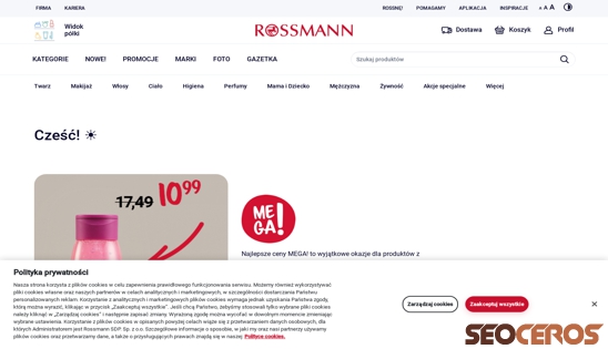 rossmann.pl desktop förhandsvisning