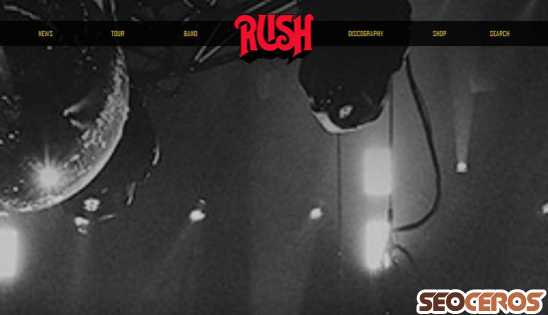 rush.com desktop Vorschau