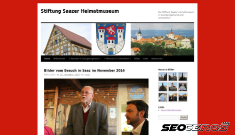 saazer-heimatmuseum.de desktop náhľad obrázku