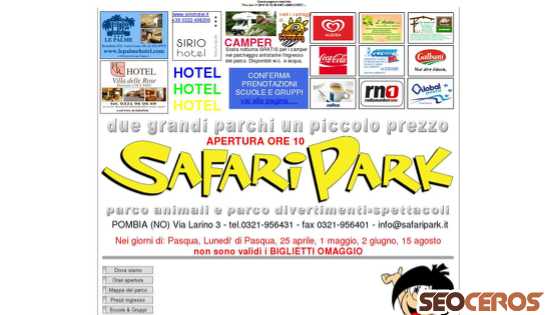 safaripark.it desktop előnézeti kép