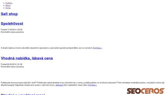 safishop.cz desktop Vorschau