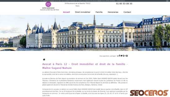 sagand-avocat.fr desktop előnézeti kép