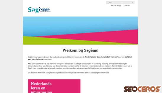 sagenn.nl desktop náhľad obrázku